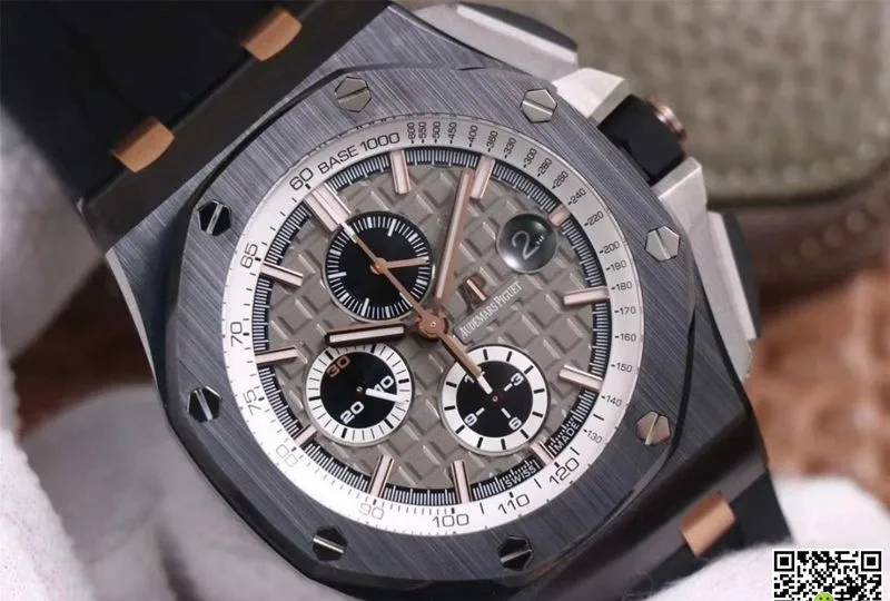 Audemars Piguet Royal Oak Offshore 26415CE.OO.A002CA.01 JF Factory 1:1 Best Edition Replica Watch Black Strap